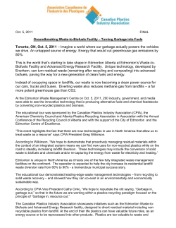 Draft 1 - Canadian Plastics Industry Association