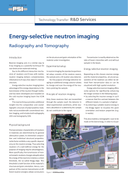 Energy-selective neutron imaging
