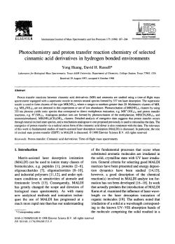 Photochemistry and proton transfer reaction