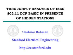 throghput analysis of 802.11 dcf basic access in presence of hidden