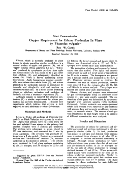 Oxygen Requirement for Ethane Production In Vitro