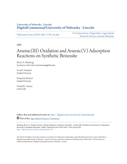 Arsenic(III) Oxidation and Arsenic(V) Adsorption Reactions on
