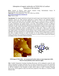 Adsorption of organic molecules on TiO2(110)-1x2