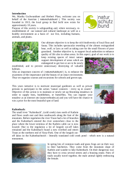 Introduction We, Martha Gschwandtner and Herbert Plass, welcome