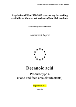 Decanoic acid - CIRCABC
