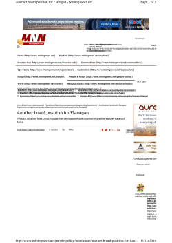 Another board position for Flanagan