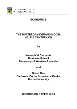 The Rotterdam Demand Model Half a Century On