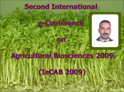 Second International e-Conference on