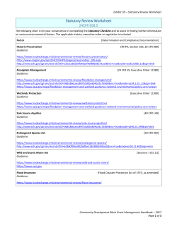 Statutory Review Worksheet