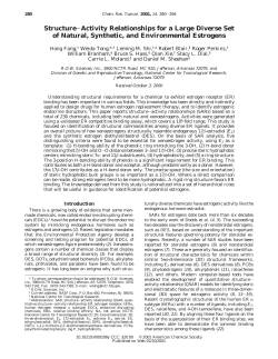 Structure-Activity Relationships for a Large Diverse Set of Natural