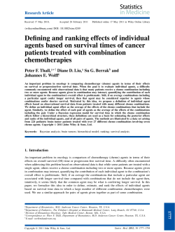 Defining and ranking effects of individual agents based on survival