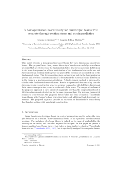 A homogenization-based theory for anisotropic beams
