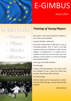 Training of Young Players