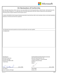 DoC Form - Microsoft