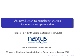 An introduction to complexity analysis for nonconvex optimization