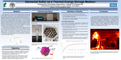 Elemental Sulfur as a Thermal Energy Storage