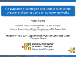 Co-evolution of strategies and update rules in the prisoner`s