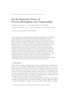 On the Expressive Power of Process Interruption and Compensation
