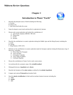 Marine Life and the Marine Environment