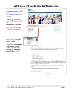WEC Energy Group Bidder Self