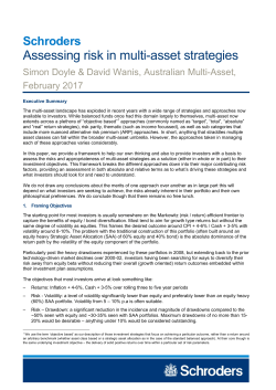 Assessing risk in multi-asset strategies