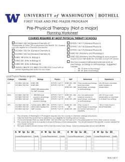 Pre-Physical Therapy Worksheet
