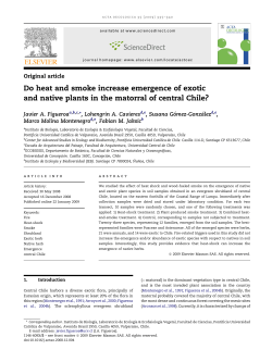 Do heat and smoke increase emergence of exotic and native plants