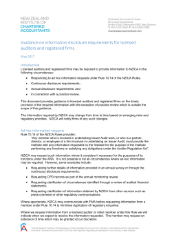 Guidance on information disclosure requirements for licensed