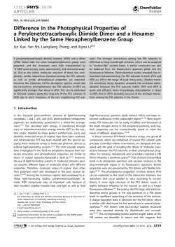 Difference in the Photophysical Properties of a