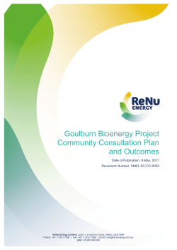 Goulburn Bioenergy Project Community