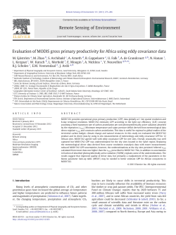 Evaluation of MODIS gross primary productivity for Africa using eddy