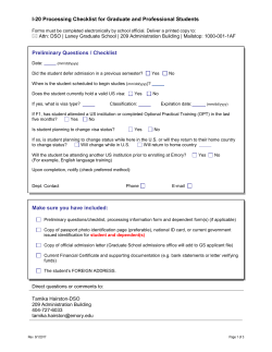I-20 - Laney Graduate School