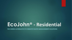 EcoJohn&reg; - Residential
