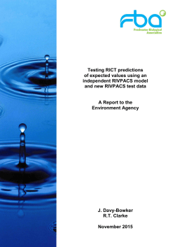 the Testing RICT predictions of expected values using an