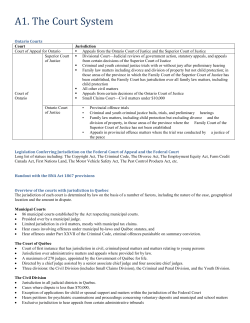 Superior Court of Justice