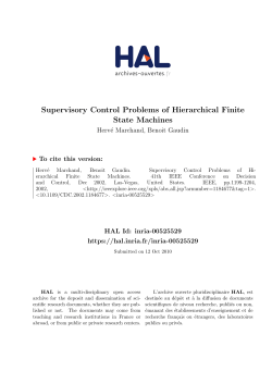 Supervisory Control Problems of Hierarchical Finite State
