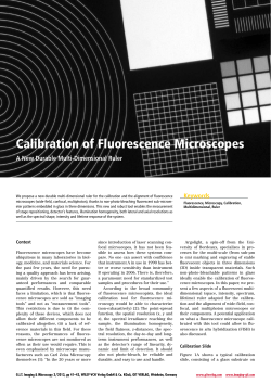 Calibration of Fluorescence Microscopes
