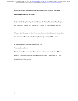 Direct conversion of human fibroblasts into osteoblasts and
