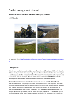 Nordnatur_Conflictcourse_Iceland2014_Program