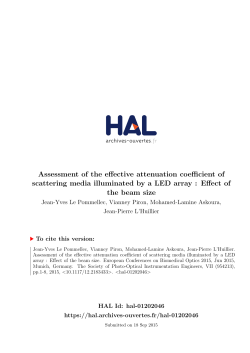 Assessment of the effective attenuation coefficient of scattering