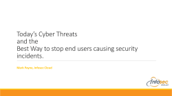 Modern day Cyber Threats and the Best way to Protect