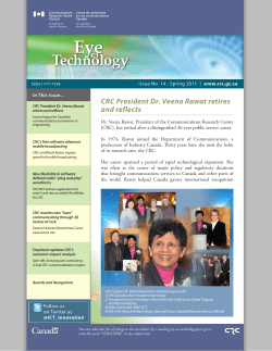 Technology - Communications Research Centre Canada