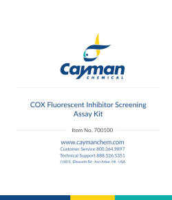 COX Fluorescent Inhibitor Screening Assay Kit