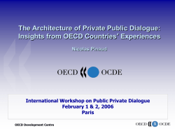 Presentation - Public Private Dialogue