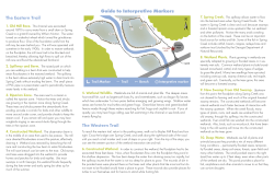 Spring Creek Guide to Interpretive Trail Markers