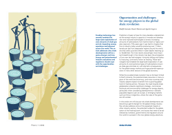 Opportunities and challenges for energy players in