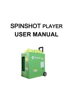 spinshot player user manual