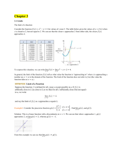 Calculus Notes Test 2