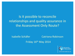 Interview stage 2 - Worcester Research and Publications