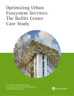 Optimizing Urban Ecosystem Services: The Bullitt Center